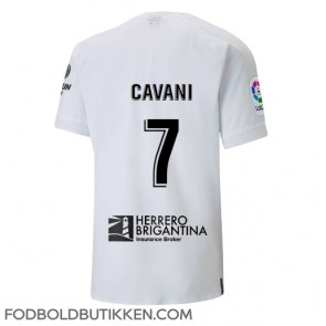 Valencia Edinson Cavani #7 Hjemmebanetrøje 2022-23 Kortærmet